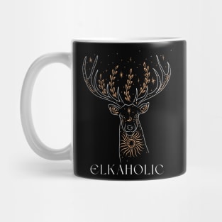 Artistic Elk Elkaholic For Dad Hunter Mug